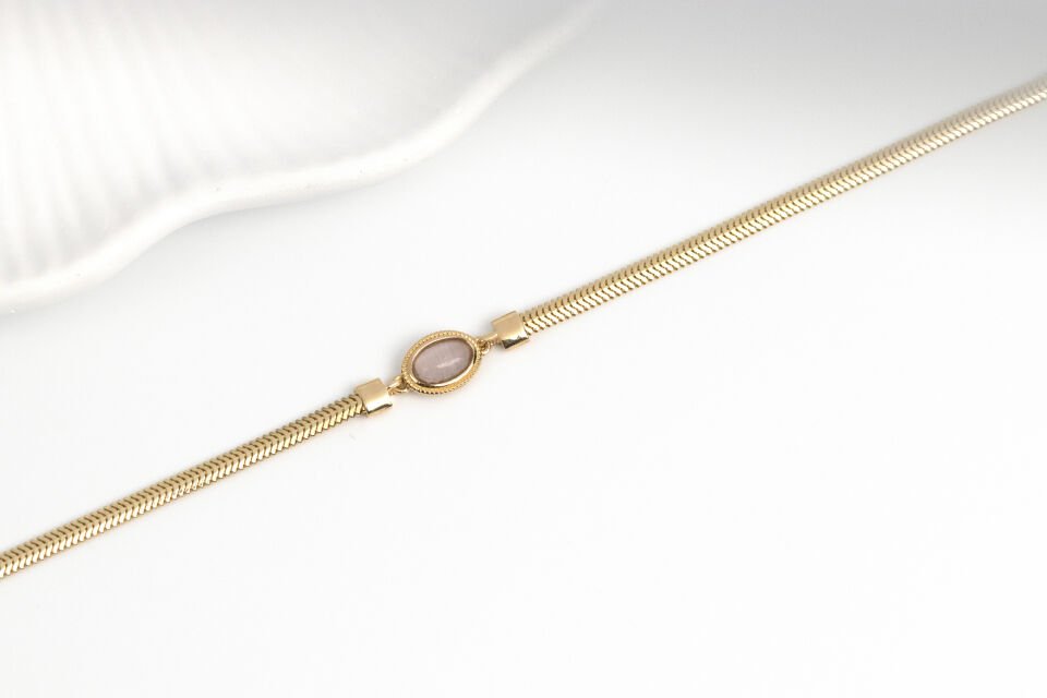 Pembe Opal Bileklik
