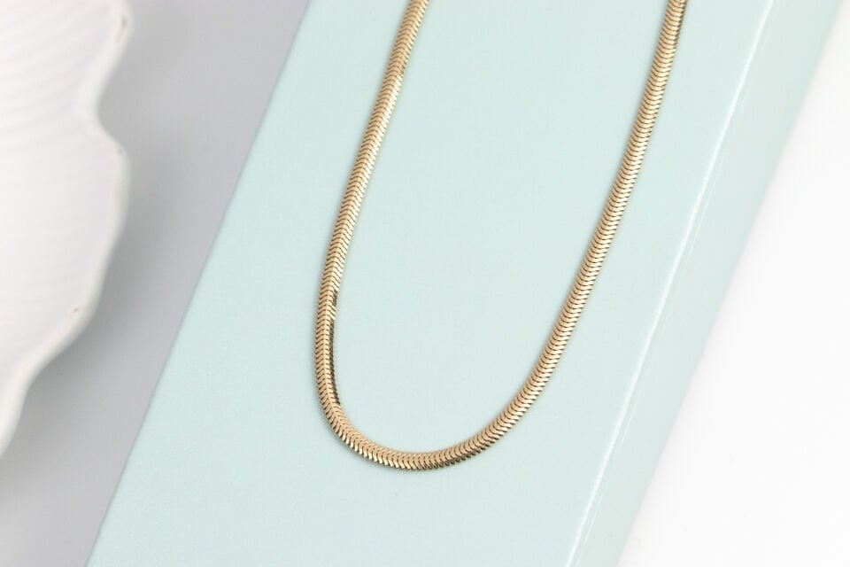 2.5 mm Balık Sırtı Zincir 40 cm