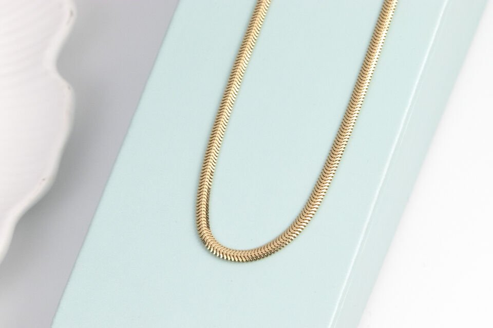 3 mm Balık Sırtı Zincir 40 cm
