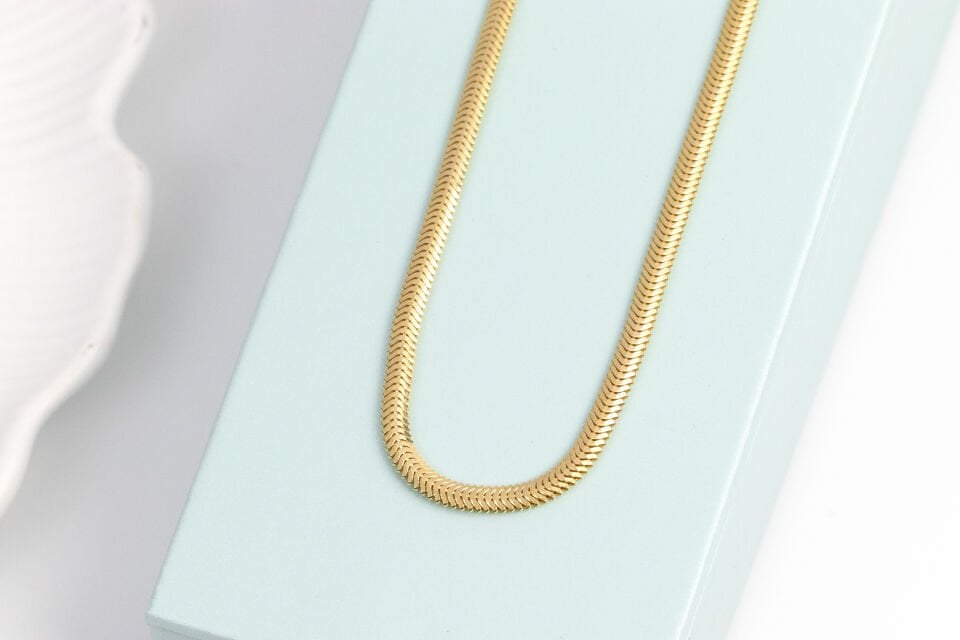 3.5 mm Balık Sırtı Zincir 50 cm