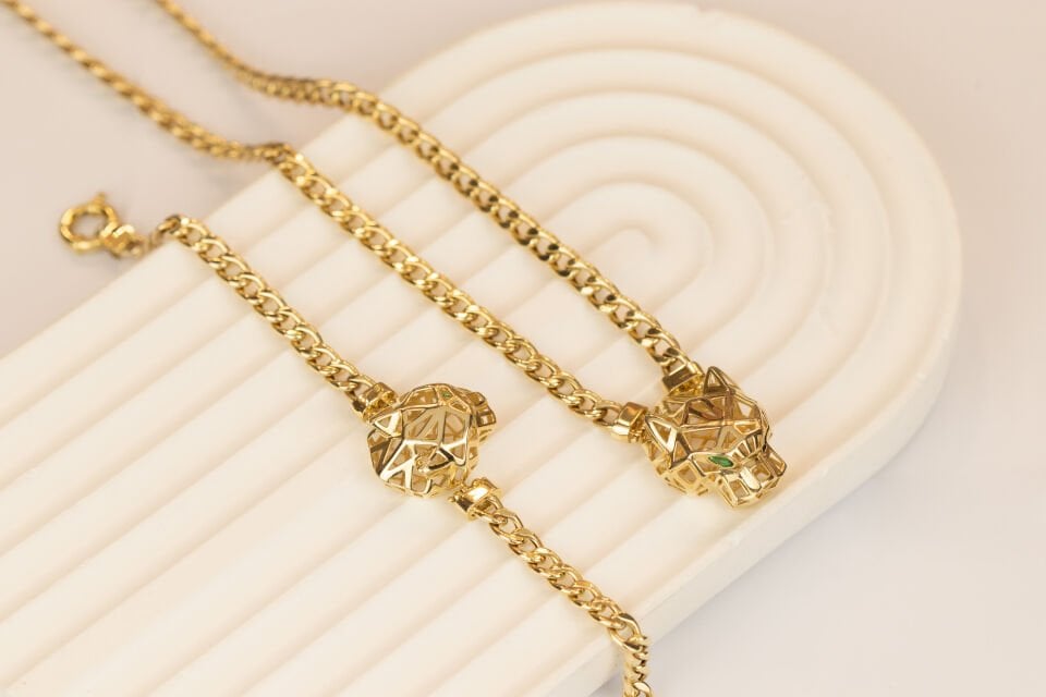 14 Ayar Altın Jaguar Set
